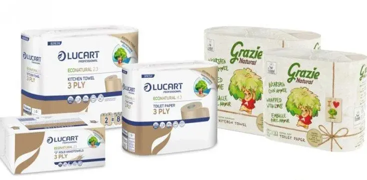 Carta igienica e pallet di plastica riciclati di Lucart &nbsp;