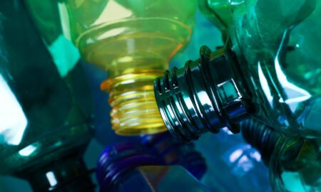Bottle of plastic